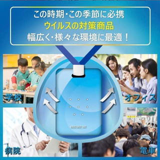 ウイルスシャット 首紐付き 5個セットの画像
