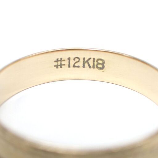 E446 K18 イエローゴールド 指輪 リング #12 11.5号 2.1g