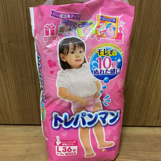 [未開封]トレパンマンLサイズ36枚　女の子用