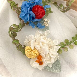 紫陽花のおまじないアレンジ