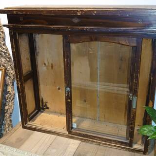 【展示品】飾り棚／ショーケース　アンティークの画像