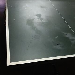 1階に下ろしました卓球台　3000型　デオデオの外商さんから購入の国内正規モノ　2分割で一人練習可能　発送困難　160×155　80kgぐらい