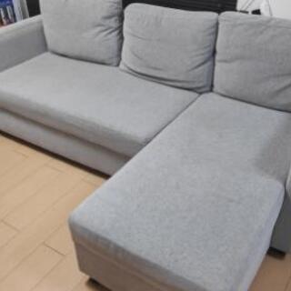 近隣なら配送可 要相談 布張りカウチソファベット ニトリ ノアー...