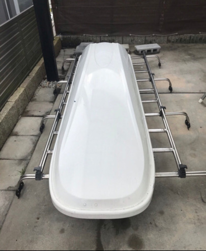 値下げ❗️引き取り限定❗️ハイエース100系キャリアとルーフBOX セット❗️鍵あります❗️