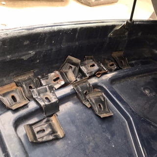 値下げ❗️引き取り限定❗️ハイエース100系キャリアとルーフBOX セット❗️鍵あります❗️の画像