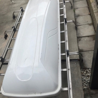 値下げ❗️引き取り限定❗️ハイエース100系キャリアとルーフBOX セット❗️鍵あります❗️の画像