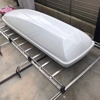 値下げ❗️引き取り限定❗️ハイエース100系キャリアとルーフBOX セット❗️鍵あります❗️の画像