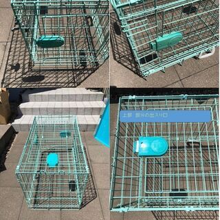 ペット用ケージ　小屋になっておりペットの寝起きもできますの画像