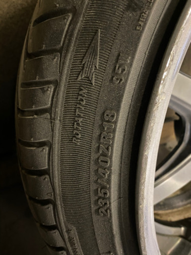 サニュー　235／40r18 2本　再募集