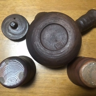 故島武巳作 茶器 ③島武己（1943〜）南蛮荒焼きコップ 限定品「本部阿弥陀古窯」「中城