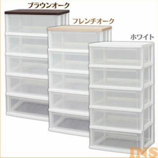 収納ボックス 収納ケース チェスト 完成品 幅55.6 WTW-545 ウッドトップチェスト 木天板 プラスチック 衣類ケース 衣替 収納家具 衣類整理棚 押入れ クローゼット クリアチェストアイリスオーヤマ ワイド リビング 収納 収納棚 収納ボックス タンス おもちゃ 洋服の画像