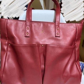 【OK】ファスナー付き大容量トートバック