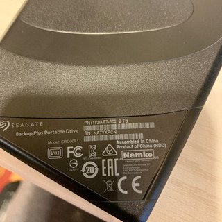 （1000円）USBハードディスクの画像