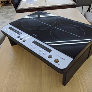 ☆高年式☆2020年製 IRISOHYAMA 2口IHクッキングコンロ IHK-W12Sアイリスオーヤマの画像