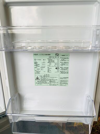 AQUA 冷蔵庫 2020年製 126L AQR-13J(S)