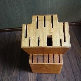 木製包丁スタンド  包丁立ての画像