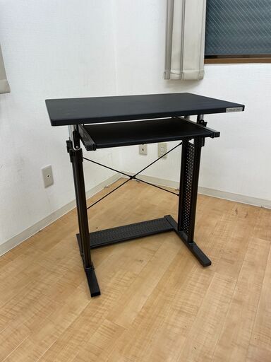 Bauhutte(バウヒュッテ) スタンディングデスク 昇降式 (幅70×奥行45cm) ブラック BHD-700