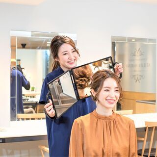 大手サロンのヘアセットモデル　無料