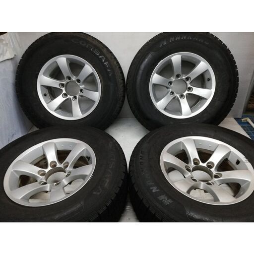 ★人気サイズのスタッドレスタイヤ＆ホイール 4本セット★  265/70R16 ナンカン 16年 16x8 6H 139.7 サーフ プラド パジェロ ランクル ハイラックス    ～横浜市旭区 ズーラシア近く～