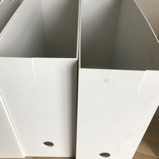 無印　ファイルボックス4個セット　割れ傷有りの画像