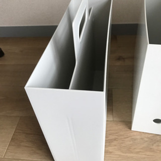 無印　ファイルボックス4個セット　割れ傷有りの画像