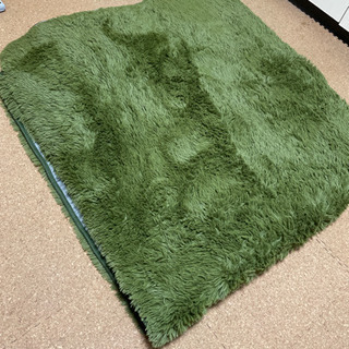 ふかふか　芝生カーペット　緑、200×240cm