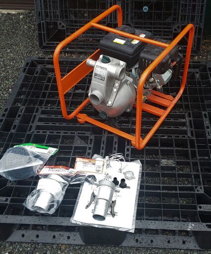 鹿児島発　工進　ガソリンエンジンポンプSEM-50WG　Wフランジ　実演機