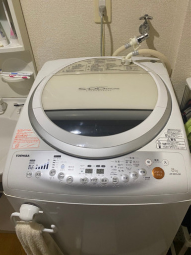 洗濯乾燥機　TOSHIBA AW-80VL(W) 8.0kg