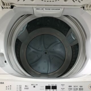 【リサイクルショップどりーむ天保山店】287 洗濯機　TOSHIBA　東芝　AW-6D6(T)　ZABOON　6.0Kg　2018年製　中古品【3ヵ月保証付き】の画像