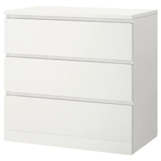 IKEA マルム 3段チェスト