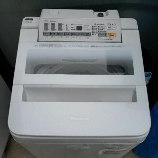 ☆美品☆ Panasonic パナソニック 7kg 全自動洗濯機 エコナビ NA-FA90H3 2016年製 動作品