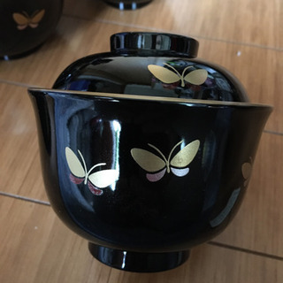森英恵フタ付きお椀五客組未使用の画像