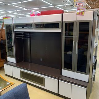 💙 AVボード 💙 大川家具 壁面収納 ハイタイプ　大型