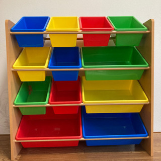 おもちゃラック　おもちゃ棚　こども　収納　キッズオーガナイザーの画像