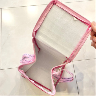 【ネット決済・配送】チェック柄 保冷 ランチバック 保冷バッグ ピンク 黄色 お弁当袋 Lunch bag cooler for bento box の画像