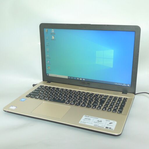 1台限定 送料無料 新品SSD搭載 ノートパソコン 中古良品 Win10 15.6型 ASUS X541S Celeron 4GB DVDRW 無線LAN Bluetooth webカメラ Office 20,000円