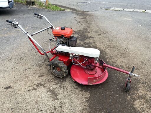整備済 自走式 草刈機 5馬力 ロータリーオートモア サンケー サンエース SR600D 前進2速 佐藤製作所 現物確認歓迎 初期不良対応OK