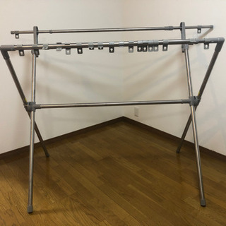 アイリスオーヤマ ステンレス多機能物干しの画像