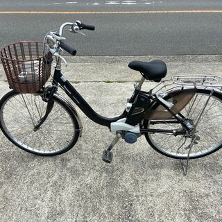 感謝セール 整備済新基準良品 Panasonic 8AH VIVINX 26インチ 3段 充電器、鍵付 LED 電動アシスト自転車W66