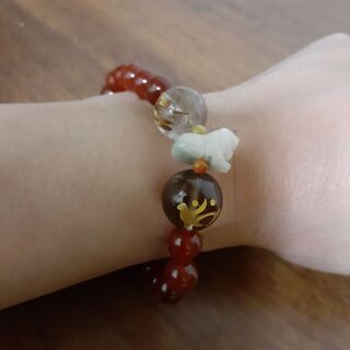 美品 水晶パワーストーン ブレスレットの画像