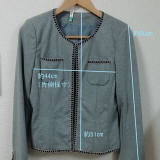 【used/美品】グレイジャケット　サイズ：11AR　クリーニング済　の画像