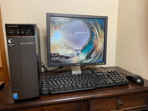 すぐに使える♪デスクトップパソコン一式 パソコン本体、ディスプレイ、キーボード他