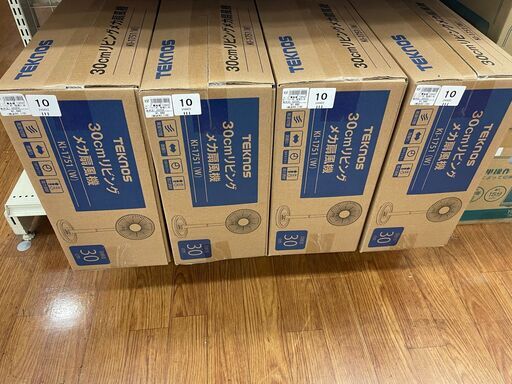 テクノス　30㎝リビングメカ扇風機　KI-1751　未使用品　箱入り