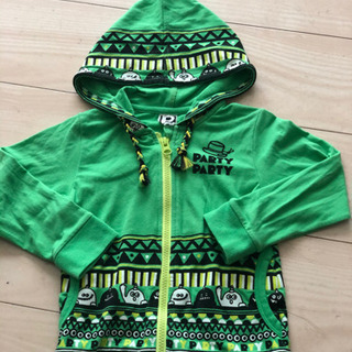 party party フード付きフルジップパーカーの画像