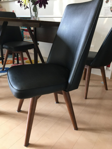 回転椅子　4脚セット
