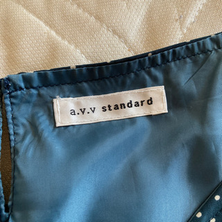 a.v.v stavdard ワンピース ドット 青緑 Mの画像