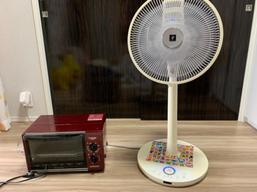 オーブントースターと扇風機セット