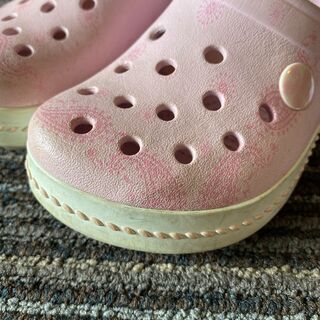 クロックスcrocs 17.5cm　サイズC10　ミッキー　ピンク　品番201251の画像