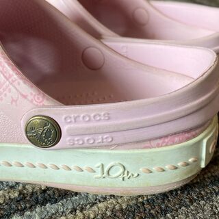 クロックスcrocs 17.5cm　サイズC10　ミッキー　ピンク　品番201251の画像