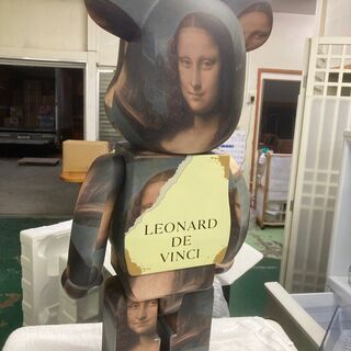 【BE a RBRICK LEONARD DE VINCI Mona Lisa 1000％】国内正規品 モナリザ ベアブリック Medicom Toy ダビンチ メディコムトイ 化粧箱ダメージ有の画像